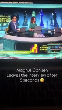 Magnus Carlsen in Bullet interview 😂#magnuscarlsen #chessmeme #chessnetx #chess #gm #chessplayer