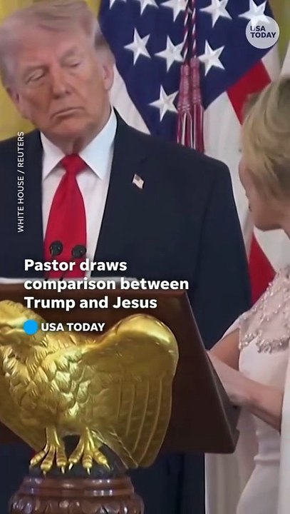 BU DA OLDU... Trump’ı Hz. İsa’ya Benzettiler