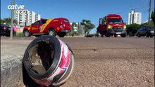 Motociclista fica ferido em acidente no bairro Neva em Cascavel