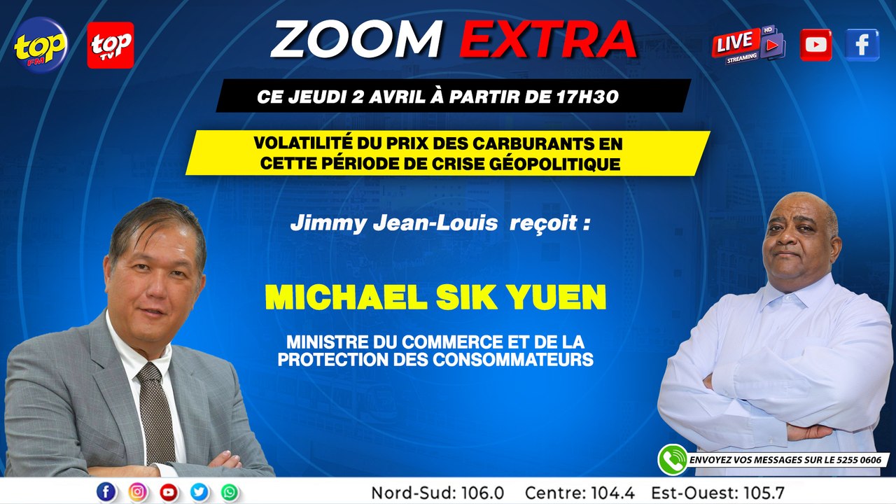 Zoom Extra: Jimmy Jean-Louis reçoit le ministre du Commerce et de la Protection des Consommateurs, Michael Sik Yuen