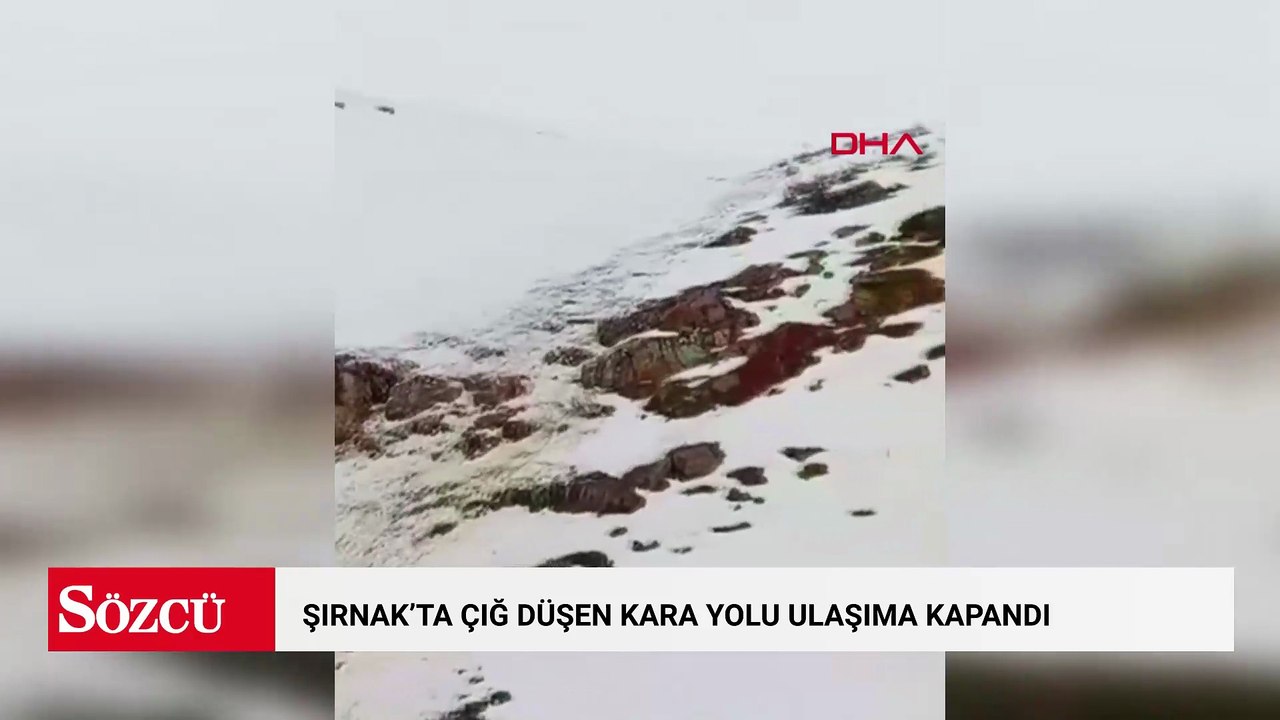 Şırnak’ta çığ düşen kara yolu ulaşıma kapandı
