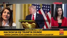 Trump alay etti, Macron lafını esirgemedi