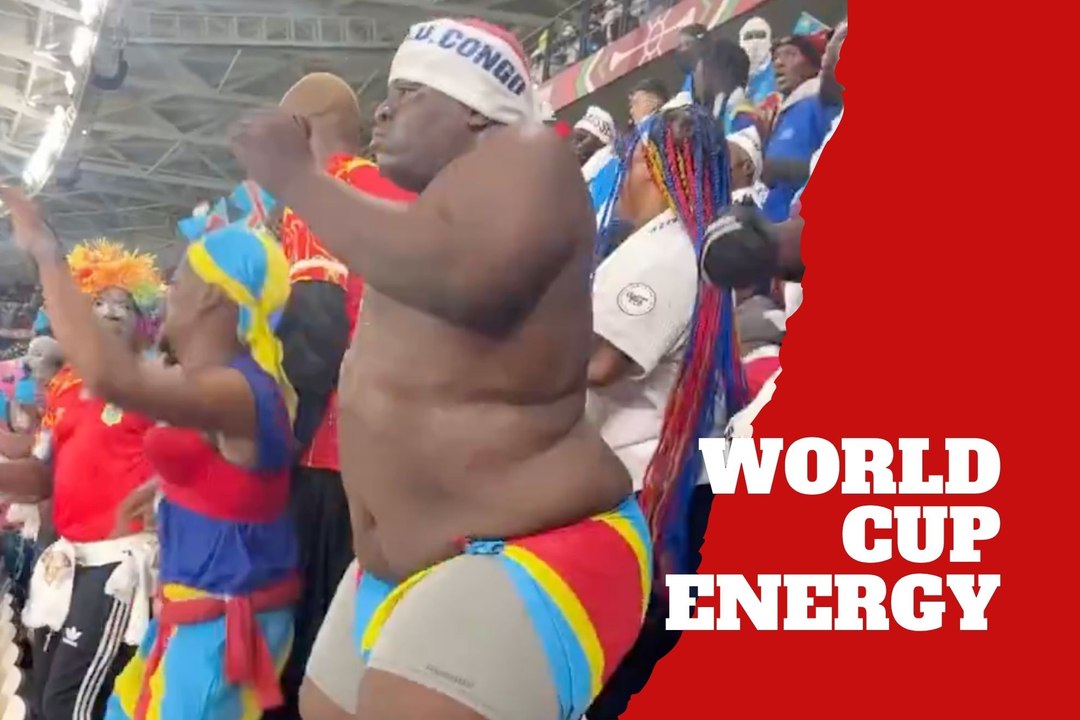 Un fan del Congo se vuelve viral con un baile que podría brillar en el Mundial
