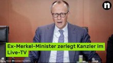 Friedrich Merz: Ex-Merkel-Minister zerlegt Kanzler im Live-TV