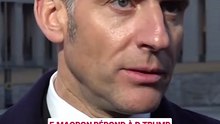 Macron répond à Trump : "ses propos ne sont ni élégants, ni.. "