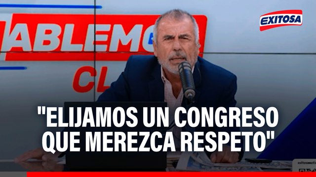 Nicolás Lúcar EXHORTA a la ciudadanía: Elijamos un Congreso que merezca nuestro respeto