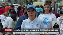 Trujillo |  Devotos de Valera reafirman su fe este Jueves Santo desde el parque Los Ilustres
