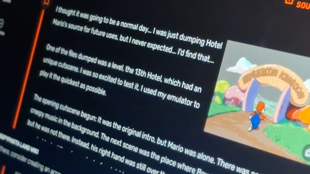 hotel mario the 13th hotel  creepypasta  reading