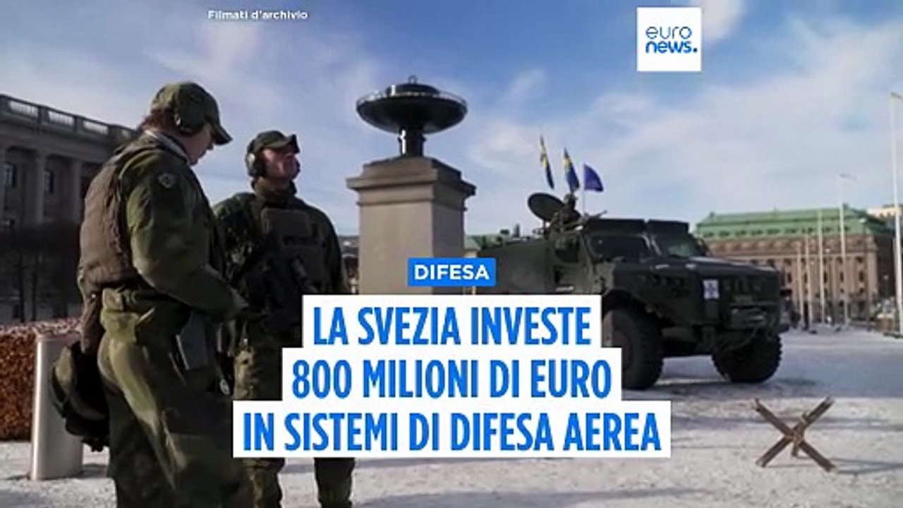 La Svezia investe 800 milioni di euro in sistemi di difesa aerea e anti-drone