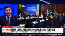 Lula lidera pesquisa como político mais rejeitado no país, aponta AtlasIntel | TEMPO REAL