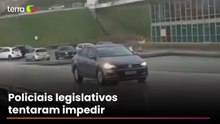 Motorista de app invade rampa do anexo da Câmara dos Deputados para deixar passageiro