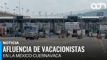 Salida masiva de vacacionistas por Semana Santa en la México-Cuernavaca