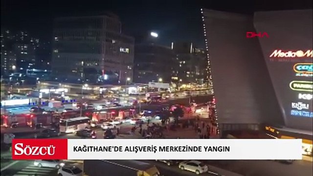 Kağıthane'de alışveriş merkezinde yangın
