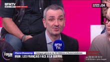 FORUM BFMTV - "Il y aurait 60 centimes de moins à la pompe si l'état français se plaçait au niveau des planchers des directives européennes", explique Pierre Chasseray, délégué général de 40 Millions d’Automobilistes