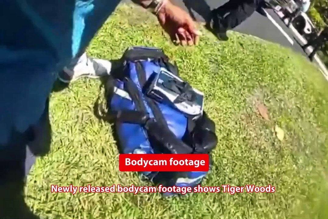 Tiger Woods’ DUI bodycam footage reveals moment after crash