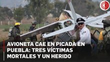 Tragedia aérea en Huejotzingo, Puebla: pilotos y pasajero mueren