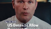 US Bases to Allow Personal Weapons