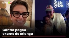Sandra Annenberg se emociona ao conhecer criança ajudada por João Gomes e a esposa