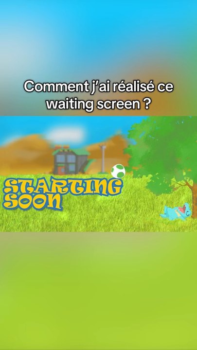 J’ai réalisé cet écran d’attente 🙌 Vous en pensez quoi ?