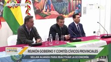 Gobierno y comités cívicos provinciales sellan alianza para reactivar la economía