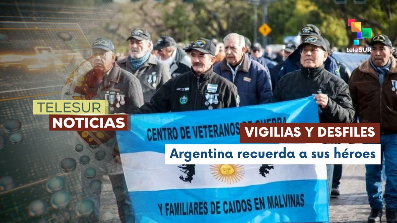 Pueblo argentino conmemoró a los veteranos y a los caídos durante la guerra de las malvinas