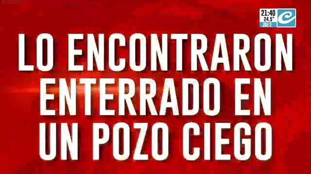 Lo encontraron enterrado en un pozo ciego