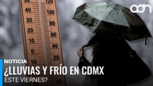 ¿Lluvias y frío en CDMX? Así estará el clima este viernes