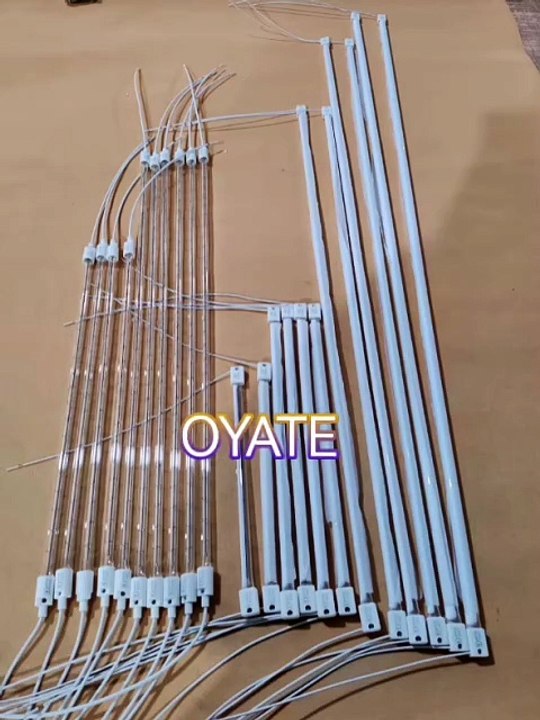 900mm 415v 3000w half white coated halogen heat lamps quartz infrared lamps