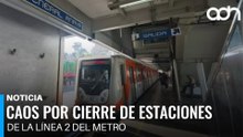 ¡Caos total en el Metro CDMX! Cierran tres estaciones de la Línea 2