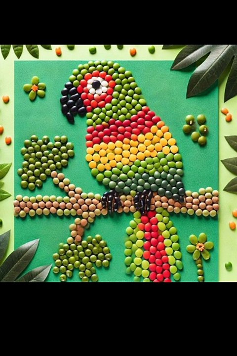 Amazing Seeds & Beans Art 🌱 | Creative Food Art in 2 Minutes