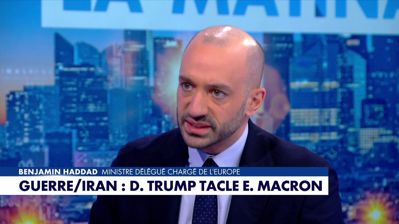 Benjamin Haddad : «Les attaques de Donald Trump sont d'une grande vulgarité»
