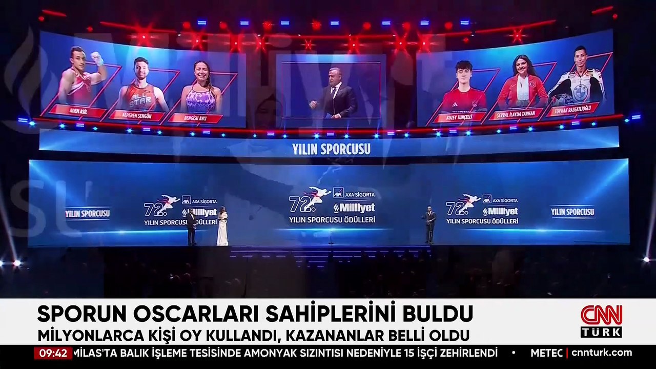 Türk Sporunun Oscar gecesi: 72. Axa Sigorta Milliyet Yılın Sporcusu Ödülleri