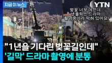 "전세 냈냐"...벚꽃길 구경 온 시민들 막은 촬영팀에 논란 일파만파 [지금이뉴스] / YTN