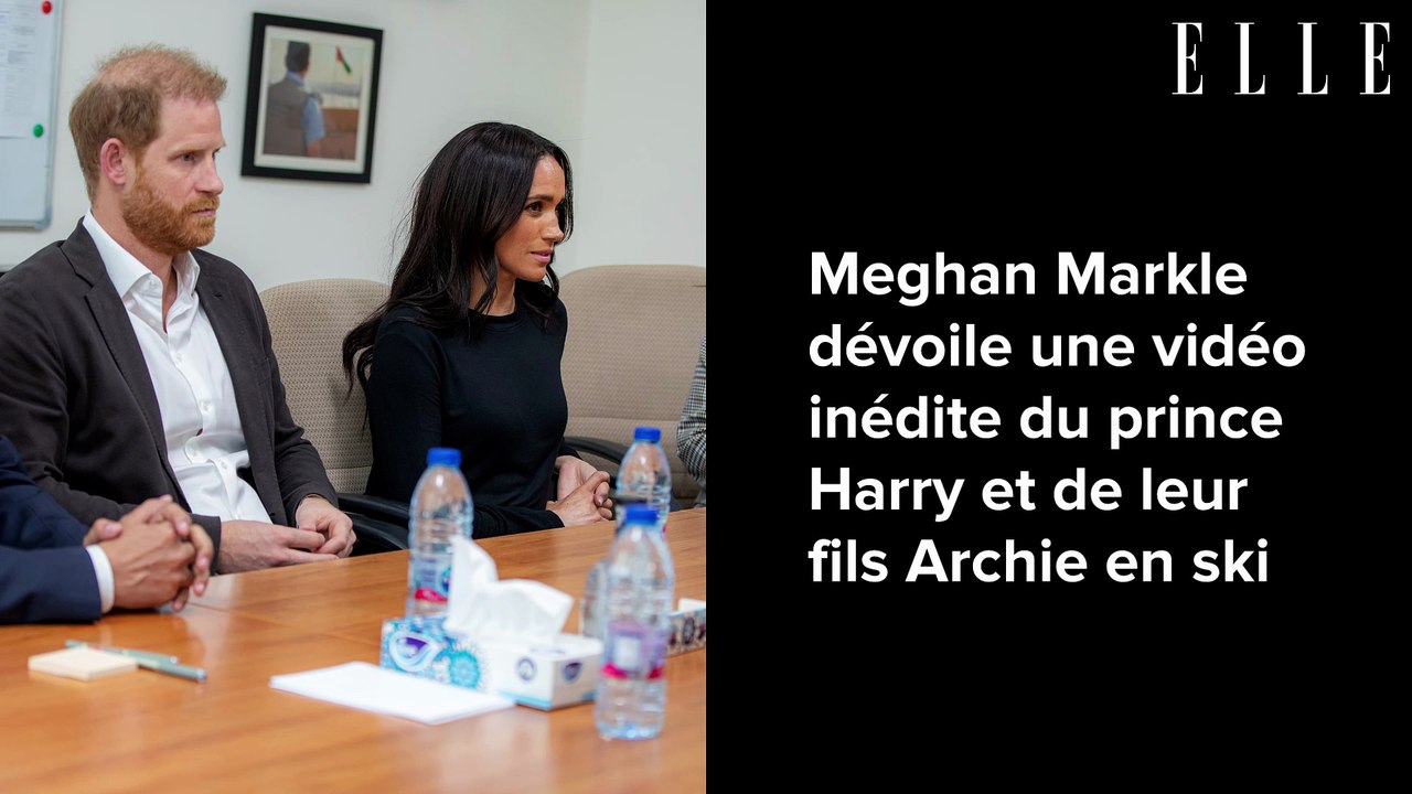 Meghan Markle dévoile une vidéo inédite du prince Harry et de leur fils Archie en ski