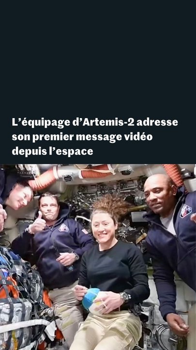 Artemis-2 : les quatre astronautes en route vers la Lune adressent de l’espace leur premier message vidéo