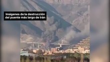 EEUU destruye el puente más largo de Irán