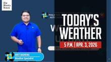 Today's Weather, 5 P.M. | Apr. 3, 2026