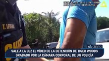Sale a la luz el vídeo de la detención de Tiger Woods grabado por la cámara corporal de un policía