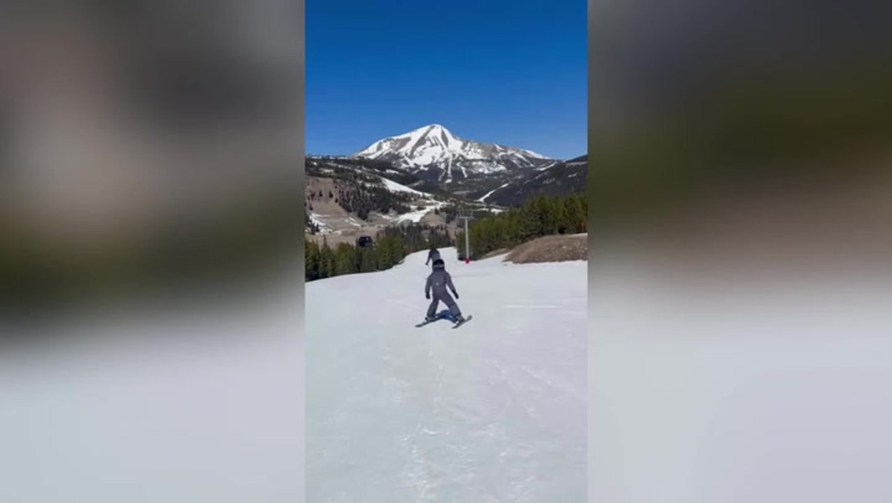 Prince Archie shows off skiing skills in new video as Meghan praises ‘quick learner’