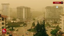 Afrika’dan gelen çöl tozu Alanya’da etkili oldu