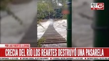 Impresionante crecida del río causa destrozos en el Valle de Calamuchita
