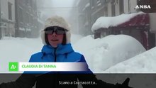 Passata la bufera, a Capracotta restano 2 metri di neve