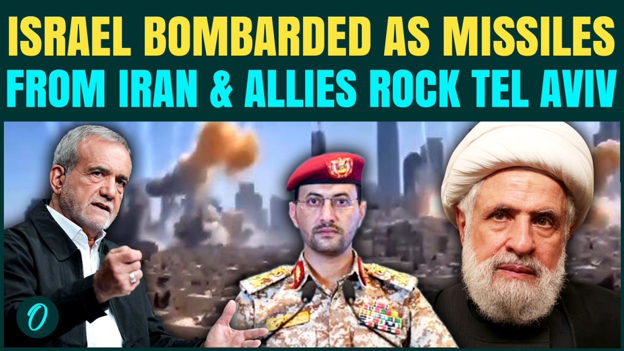 Massive Missile STRIKE On Israel: Iran, Hezbollah & Houthis Hit Tel Aviv | Civilians FLEE In Panic