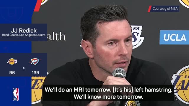 Doncic to have MRI following hamstring injury - Redick