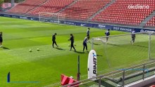 El Atlético sonríe: Oblak se entrena como uno más antes del Barcelona