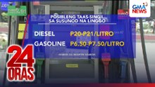 Hanggang P21/L na hike sa diesel at P7.50/L sa gasolina, asahan sa susunod na linggo | 24 Oras