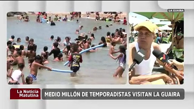 La Guaira | Más de medio millón de temporadistas disfrutan de las playas, ríos y balnearios