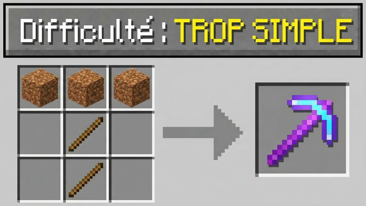 Minecraft, mais 100x plus FACILE