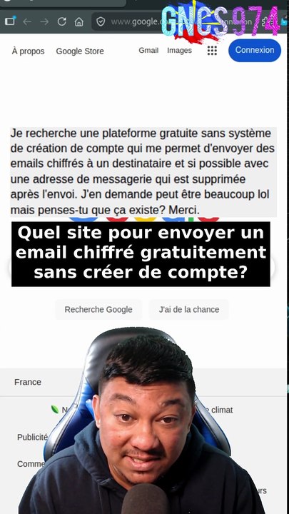 Quel site gratuit pour envoyer un email chiffré sans création de compte? #0edge #privacy #mail