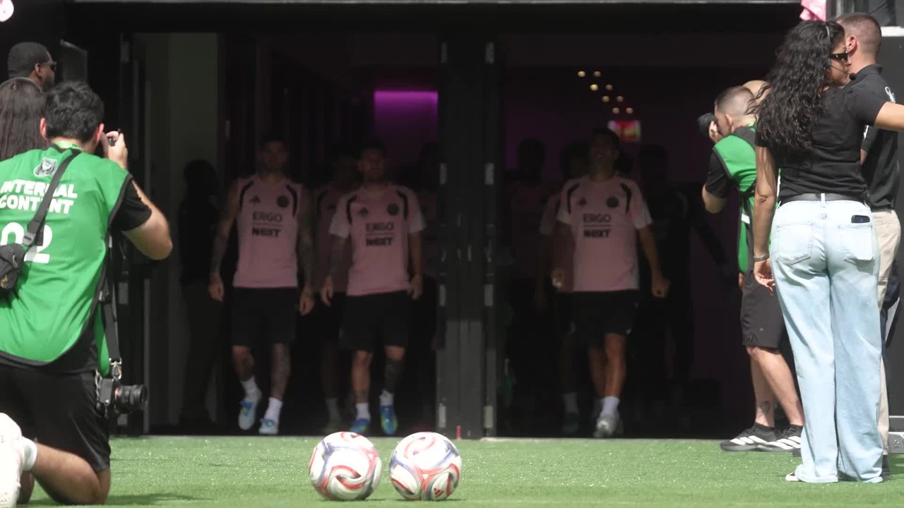 Inter Miami CF’s first-ever training session at Nu Stadium